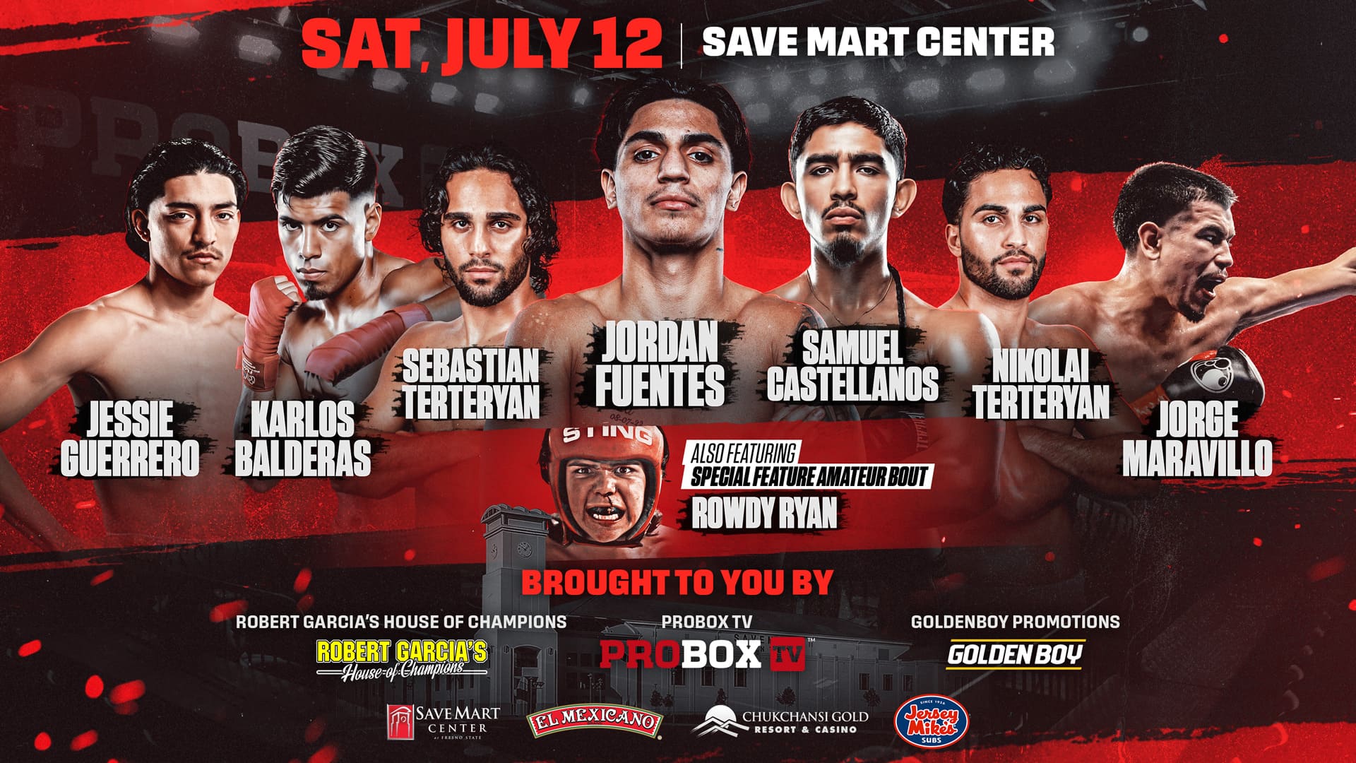 ProBox TV's Contender Series and Local Card featuring Jordan Fuentes