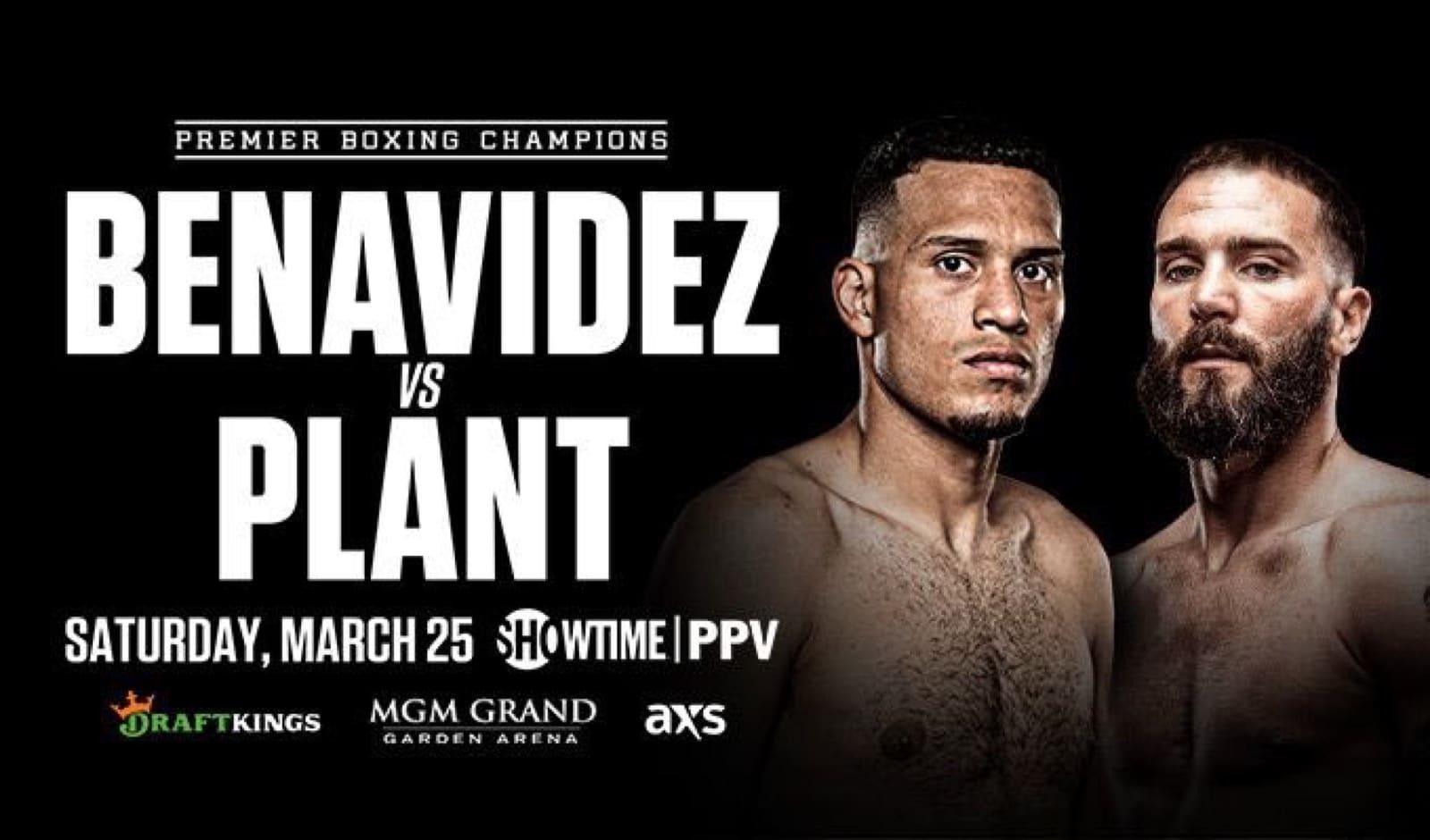 David Benavidez vs. Caleb Plant, Saturday, March 25 at MGM Grand, Las Vegas, United States (Showtime PPV)